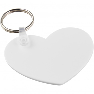 Logotrade promotional giveaways photo of: Tait heart-shaped recycled keychain