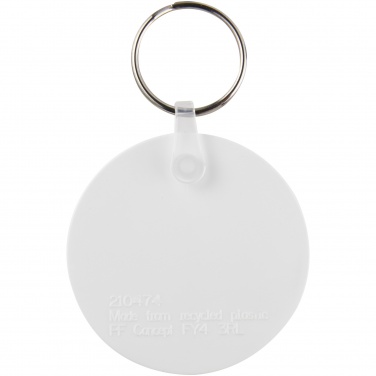 Logotrade corporate gifts photo of: Tait circle-shaped recycled keychain