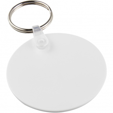 Logo trade corporate gifts picture of: Tait circle-shaped recycled keychain