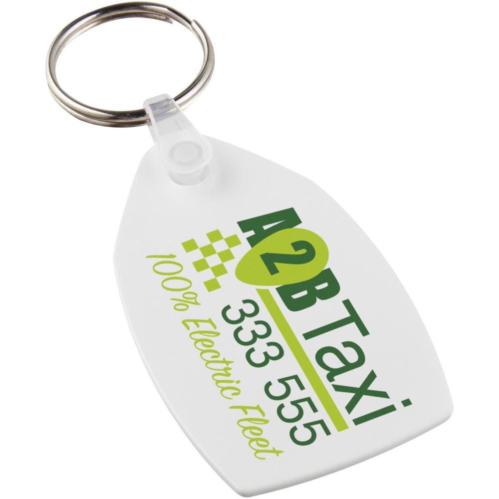 Logotrade corporate gift picture of: Tait rectangular-shaped recycled keychain