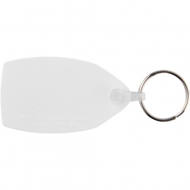 Logo trade promotional item photo of: Tait rectangular-shaped recycled keychain