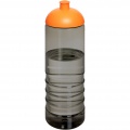 H2O Active® Eco Treble 750 ml dome lid sport bottle , Charcoal / Orange