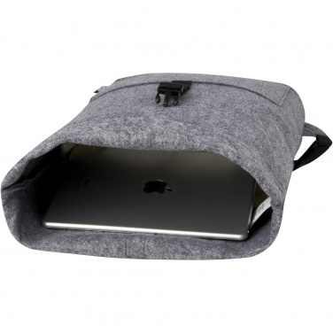 Logo trade promotional item photo of: Felta GRS recycled felt roll-top bike bag 13L