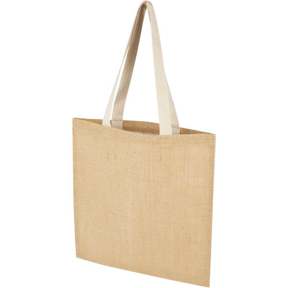 Logo trade promotional products picture of: Juta 300 g/m² jute tote bag 7L