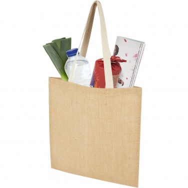 Logo trade promotional products picture of: Juta 300 g/m² jute tote bag 7L