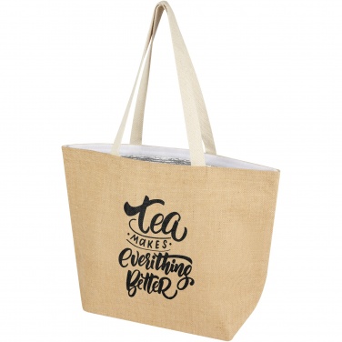 Logotrade promotional merchandise image of: Juta 300 g/m² jute cooler tote bag 12L