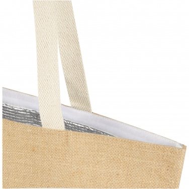 Logotrade promotional gift image of: Juta 300 g/m² jute cooler tote bag 12L
