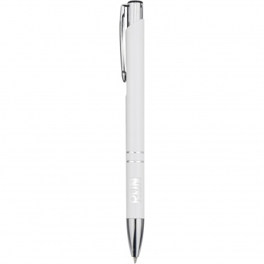 Logo trade promotional merchandise image of: Moneta recycled aluminium ballpoint pen
