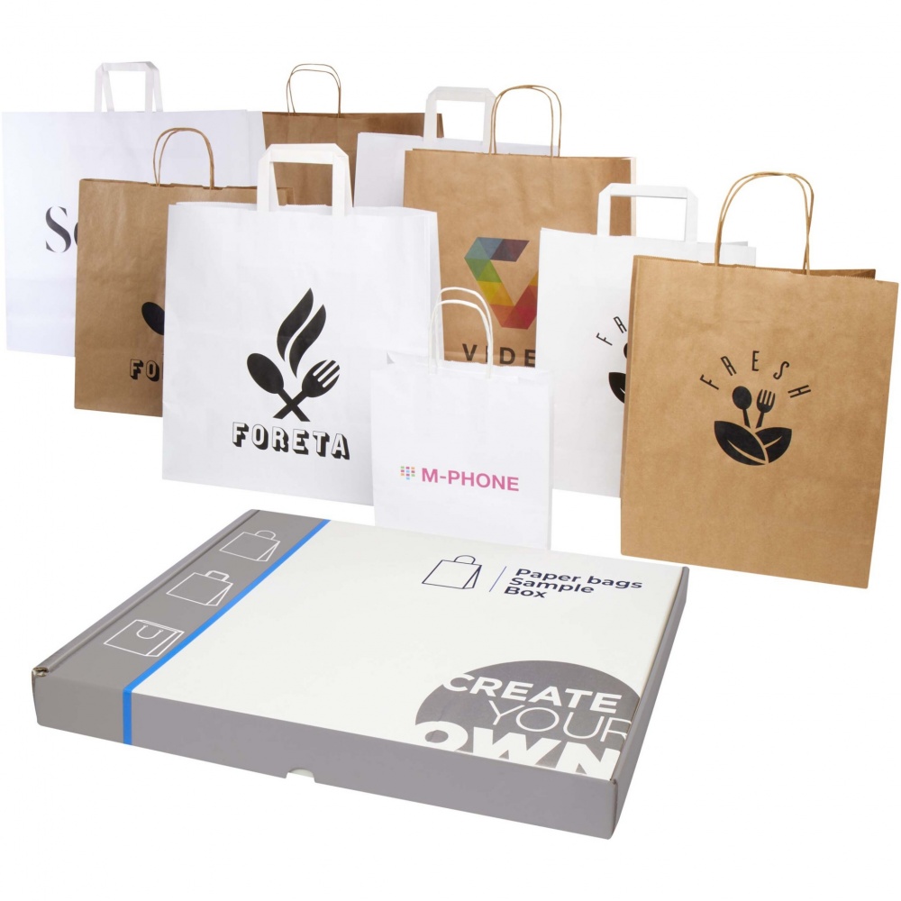 Logotrade corporate gift picture of: Kraft paper bags sample box
