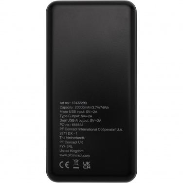 Logotrade promotional merchandise picture of: Loop 20.000 mAh recycled plastic power bank 