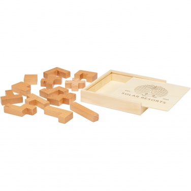 Logo trade promotional giveaways picture of: Bark wooden puzzle