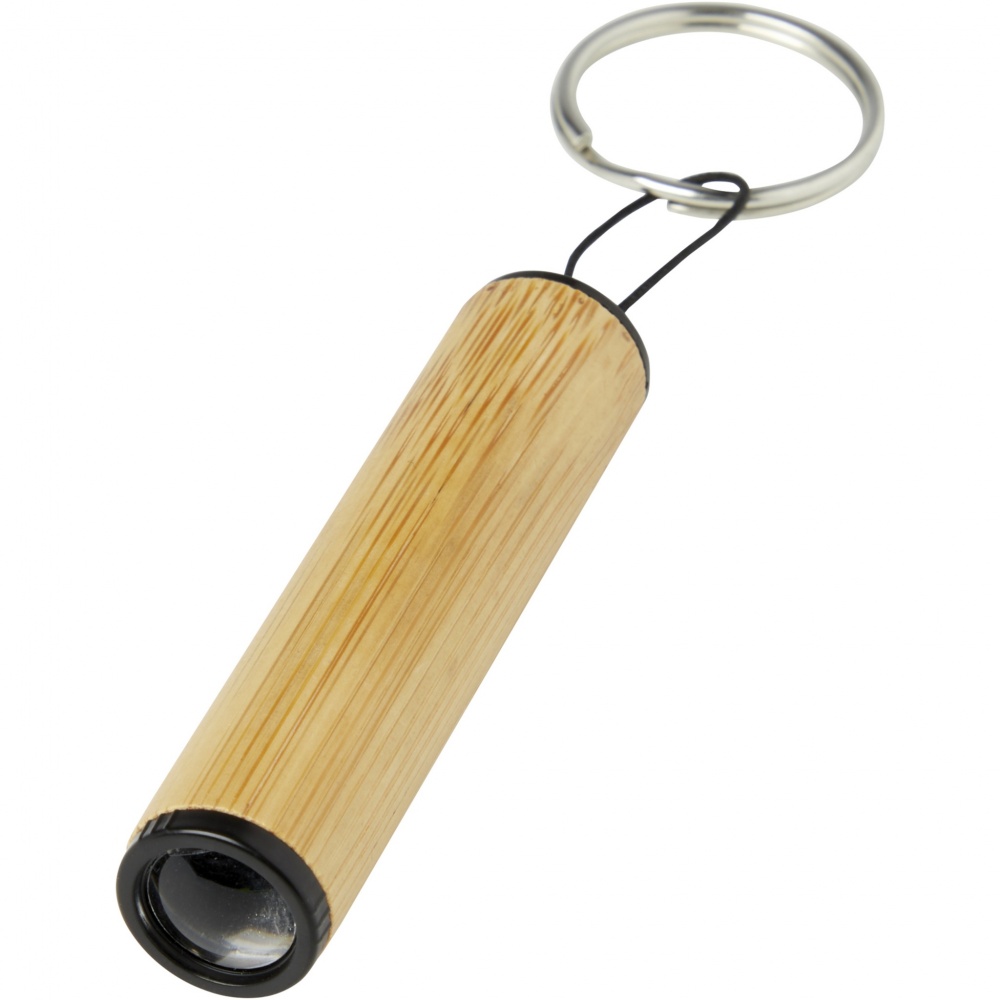 Logo trade corporate gift photo of: Cane bamboo key ring with light