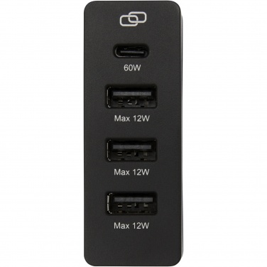 Logo trade promotional items image of: ADAPT 72W recycled plastic PD power station