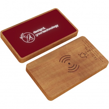 Logo trade promotional merchandise image of: SCX.design P36 5000 mAh light-up wireless power bank