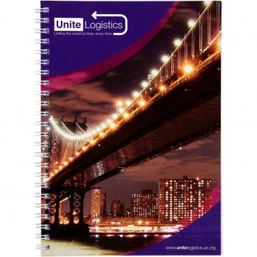 Logotrade promotional item picture of: Desk-Mate® A5 spiral notebook with printed back cover