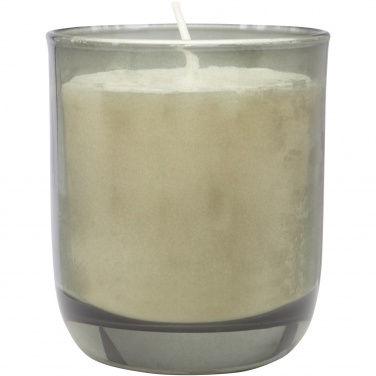 Logo trade corporate gifts picture of: Wellmark Discovery 200 ml hand soap dispenser and 150 g scented candle set - dark amber fragrance