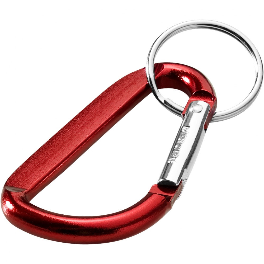 Logotrade corporate gift picture of: Timor RCS recycled aluminium carabiner keychain