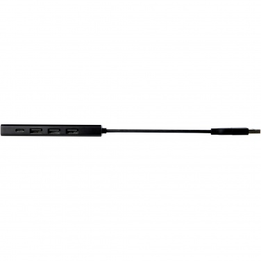 Logo trade promotional merchandise image of: Rise RCS recycled aluminium USB 2.0 hub