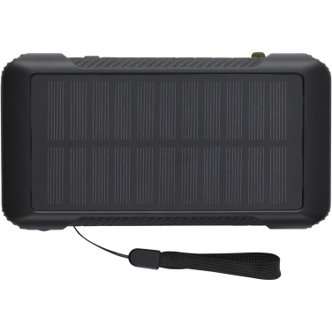 Logotrade corporate gift picture of: Soldy 10.000 mAh RCS recycled plastic solar dynamo power bank 