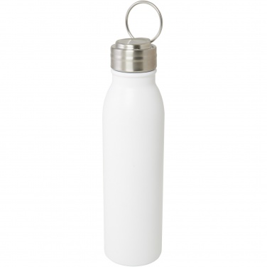 Logo trade promotional merchandise photo of: Harper 700 ml RCS certified stainless steel water bottle with metal loop
