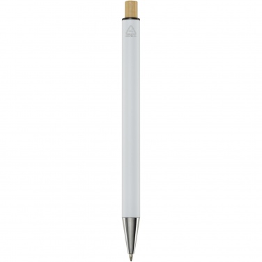 Logo trade promotional products picture of: Cyrus recycled aluminium ballpoint pen (blue ink)