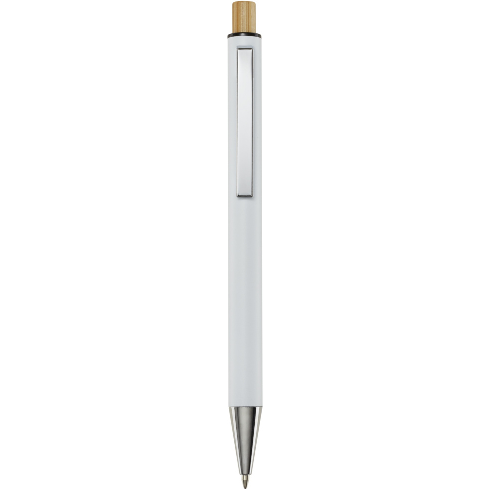 Logotrade business gift image of: Cyrus recycled aluminium ballpoint pen (black ink)