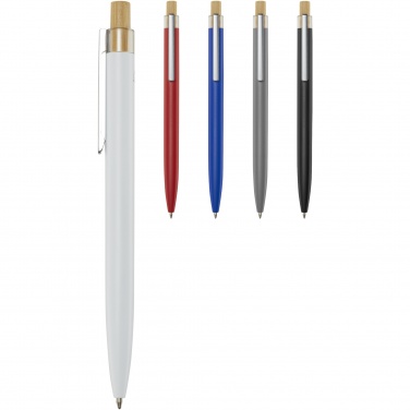 Logotrade promotional item image of: Nooshin recycled aluminium ballpoint pen  (blue ink)