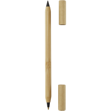 Logo trade corporate gifts image of: Samambu bamboo duo pen