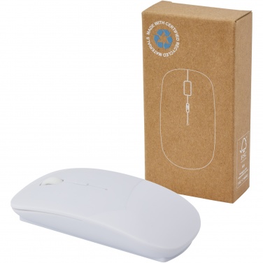 Logotrade promotional giveaway picture of: Menlo RCS recycled plastic wireless mouse 