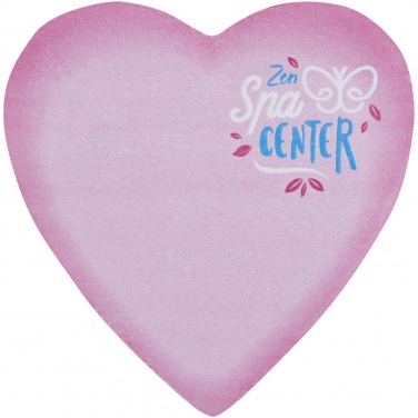 Logo trade promotional item photo of: Sticky-Mate® heart-shaped recycled sticky notes
