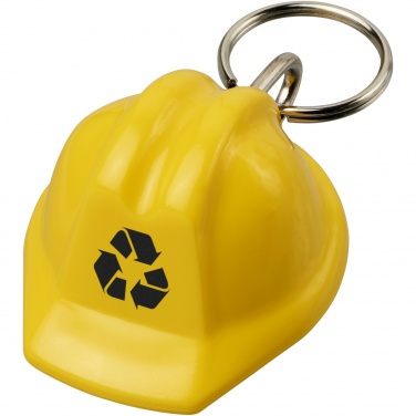 Logo trade advertising products image of: Kolt hard hat-shaped recycled keychain