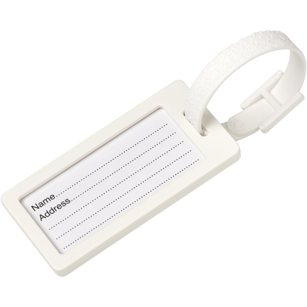 Logo trade advertising products picture of: River recycled window luggage tag