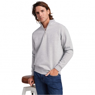 Logo trade corporate gifts image of: Aneto quarter zip sweater