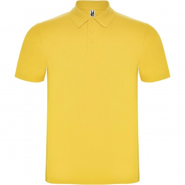 Logo trade promotional giveaway photo of: Austral short sleeve unisex polo