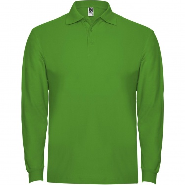 Logo trade promotional giveaways picture of: Estrella long sleeve men's polo
