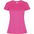 Imola short sleeve women's sports t-shirt, Pink Fluor