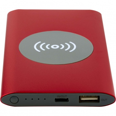 Logotrade corporate gift picture of: Juice 4000 mAh Type-C recycled aluminium wireless power bank 