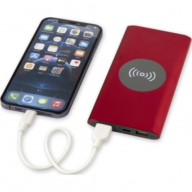 Logotrade promotional merchandise picture of: Juice 8000 mAh Type-C recycled aluminium wireless power bank