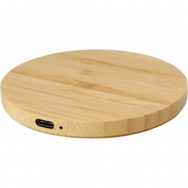 Logotrade advertising products photo of: Essence 15W bamboo wireless charging pad