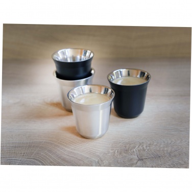Logotrade corporate gift image of: Duo 80 ml RCS certified stainless steel espresso cup set 