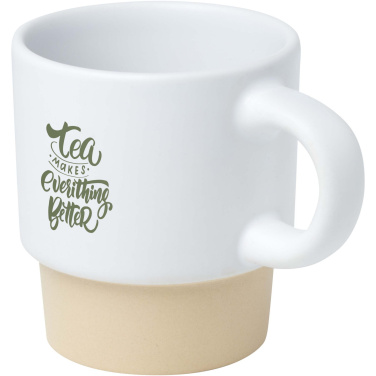 Logo trade promotional merchandise image of: Olympia 130 ml stackable expresso cup with clay bottom