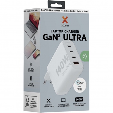 Logo trade promotional giveaways image of: Xtorm XEC140 GaN² Ultra 140W wall charger