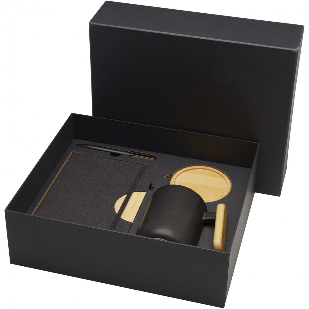 Logotrade promotional giveaway image of: Laura A5 hard cover notebook and ballpoint pen gift set