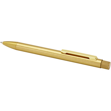 Logo trade advertising product photo of: Beatriz recycled brass ballpoint pen