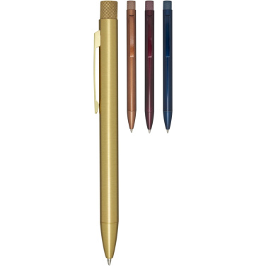Logo trade corporate gift photo of: Beatriz recycled brass ballpoint pen