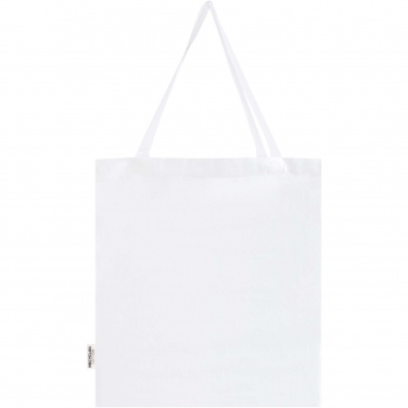Logotrade promotional item image of: Madras 140 g/m² GRS recycled cotton gusset tote bag