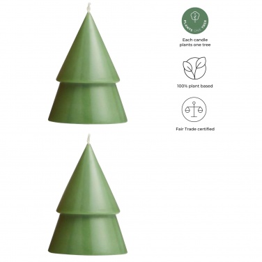 Logo trade promotional products image of: Originalhome Xmas tree candle set of 2 - M