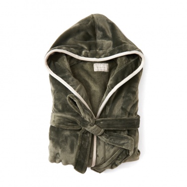 Logotrade promotional item picture of: VINGA Louis luxury plush RPET robe size L-XL