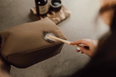 Logo trade promotional merchandise picture of: VINGA Sloane toiletry bag RCS recycled polyester