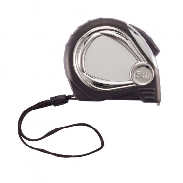 Logo trade promotional merchandise photo of: Chrome plated auto stop tape measure